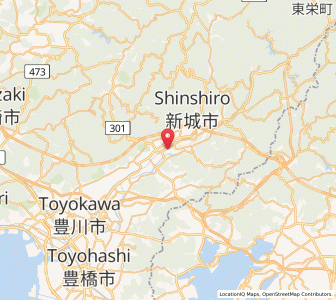 Map of Shinshiro, Aichi