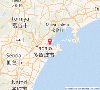 Map of Shiogama, Miyagi