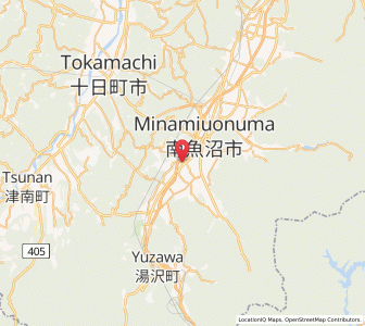 Map of Shiozawa, Niigata