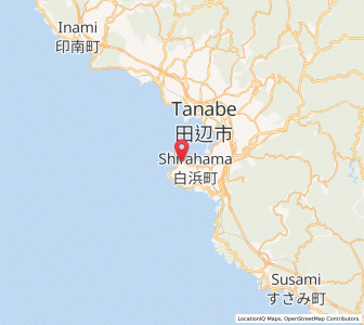 Map of Shirahama, Wakayama
