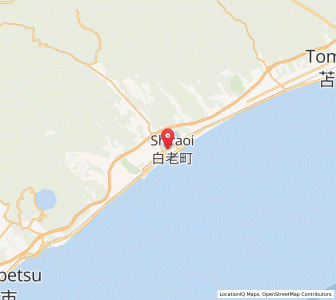 Map of Shiraoi, Hokkaido