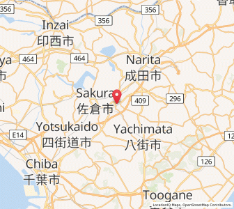 Map of Shisui, Chiba