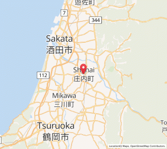 Map of Shonai, Yamagata