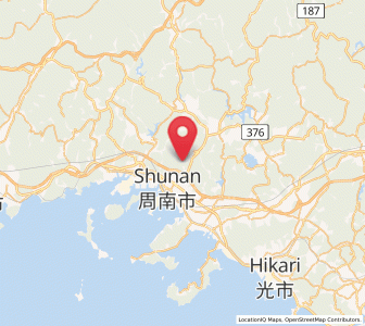 Map of Shūnan, Yamaguchi