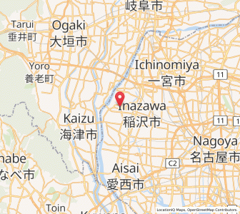 Map of Sobue, Aichi