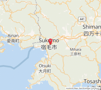 Map of Sukumo, Kochi