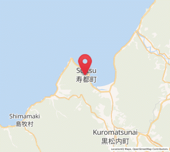 Map of Suttsu, Hokkaido