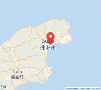 Map of Suzu, Ishikawa