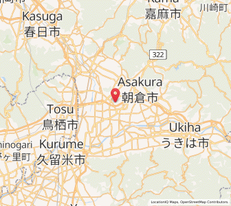 Map of Tachiarai, Fukuoka