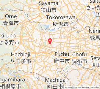 Map of Tachikawa, Tokyo