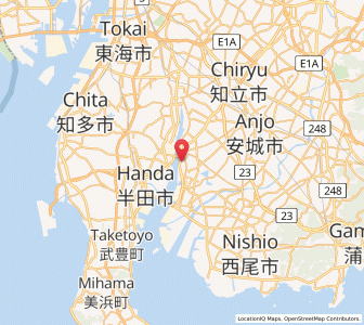 Map of Takahama, Aichi