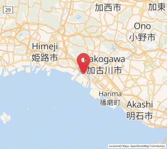 Map of Takasago, Hyōgo