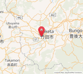 Map of Taketa, Oita