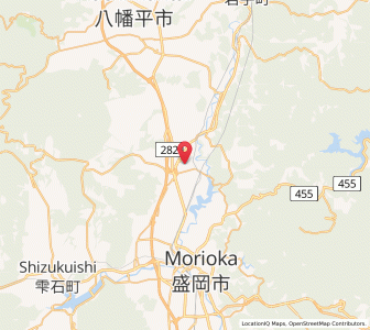 Map of Takizawa, Iwate