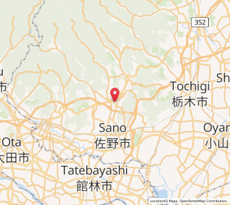 Map of Tanuma, Tochigi