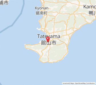 Map of Tateyama, Chiba