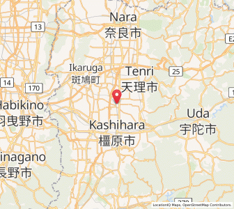 Map of Tawaramoto, Nara