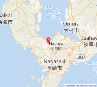 Map of Togitsu, Nagasaki
