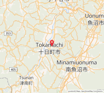 Map of Tōkamachi, Niigata