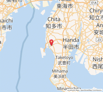 Map of Tokoname, Aichi