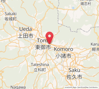 Map of Tōmi, Nagano