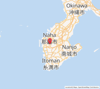 Map of Tomigusuku, Okinawa