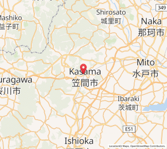 Map of Tomobe, Ibaraki