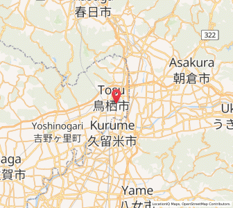 Map of Tosu, Saga