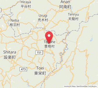 Map of Toyone, Aichi