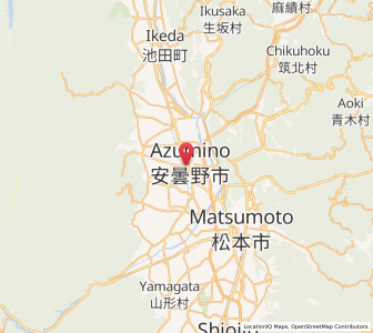 Map of Toyoshina, Nagano