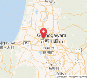 Map of Tsugaru, Aomori