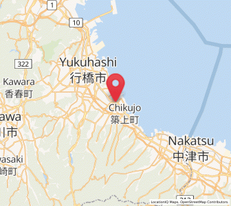 Map of Tsuiki, Fukuoka