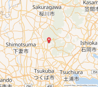 Map of Tsukuba, Ibaraki