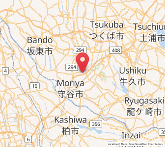 Map of Tsukubamirai, Ibaraki