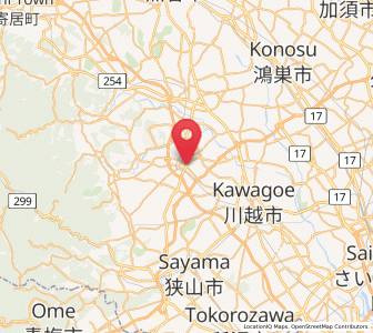Map of Tsurugashima, Saitama