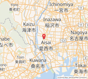 Map of Tsushima, Aichi