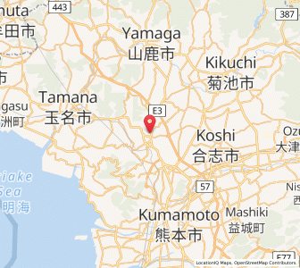 Map of Uekimachi-mōno, Kumamoto