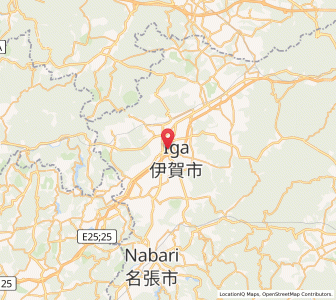 Map of Ueno-ebisumachi, Mie