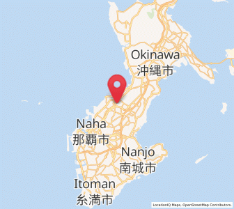 Map of Urasoe, Okinawa
