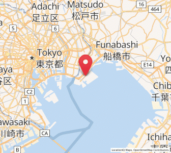 Map of Urayasu, Chiba