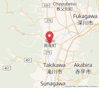 Map of Uryū, Hokkaido