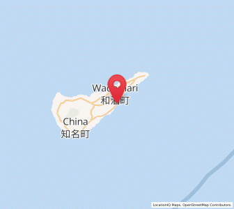 Map of Wadomari, Kagoshima