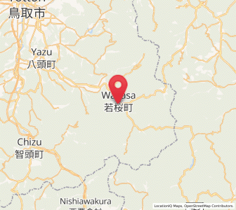 Map of Wakasa, Tottori