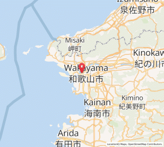 Map of Wakayama, Wakayama