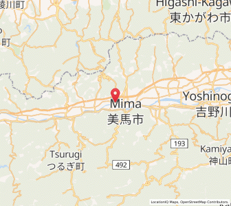 Map of Wakimachi, Tokushima