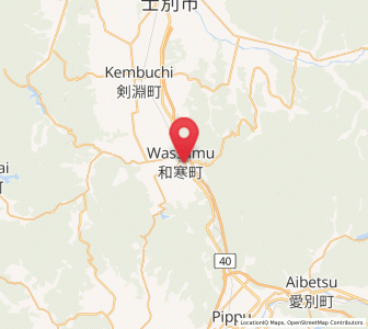 Map of Wassamu, Hokkaido