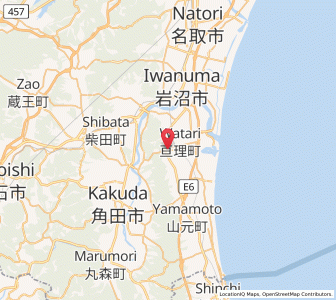 Map of Watari, Miyagi