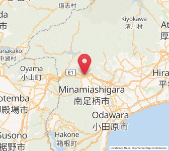 Map of Yamakita, Kanagawa