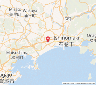 Map of Yamoto, Miyagi