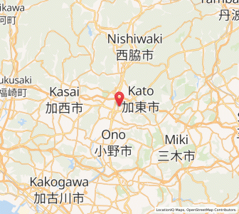 Map of Yashiro, Hyōgo